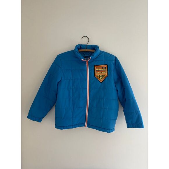 Other - Retro‎ Youth Puffer Jacket W/Vintage Gullwing Army Patch Size 8 Skateboarding